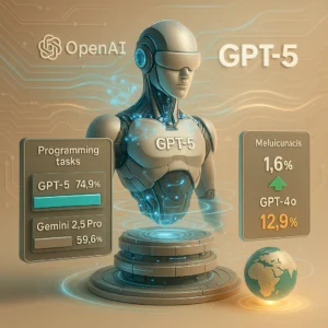 08 sierpnia 2025 | Premiera GPT-5 z 1.6% halucynacji, adaptacyjne AI CLIO, Syndy.ai Graphy 3.0 Wan 2.2, spadek kosztów wideo z 1400$ do 25 centów