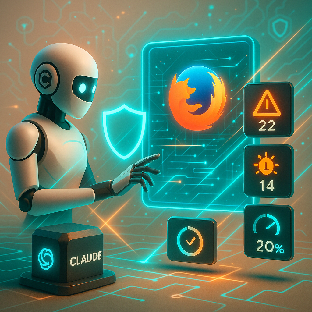 Cyberbezpieczeństwo w erze AI: Claude odkrywa luki w Firefox, wyjaśniając zagrożenia bezpieczeństwa w 2026 roku.