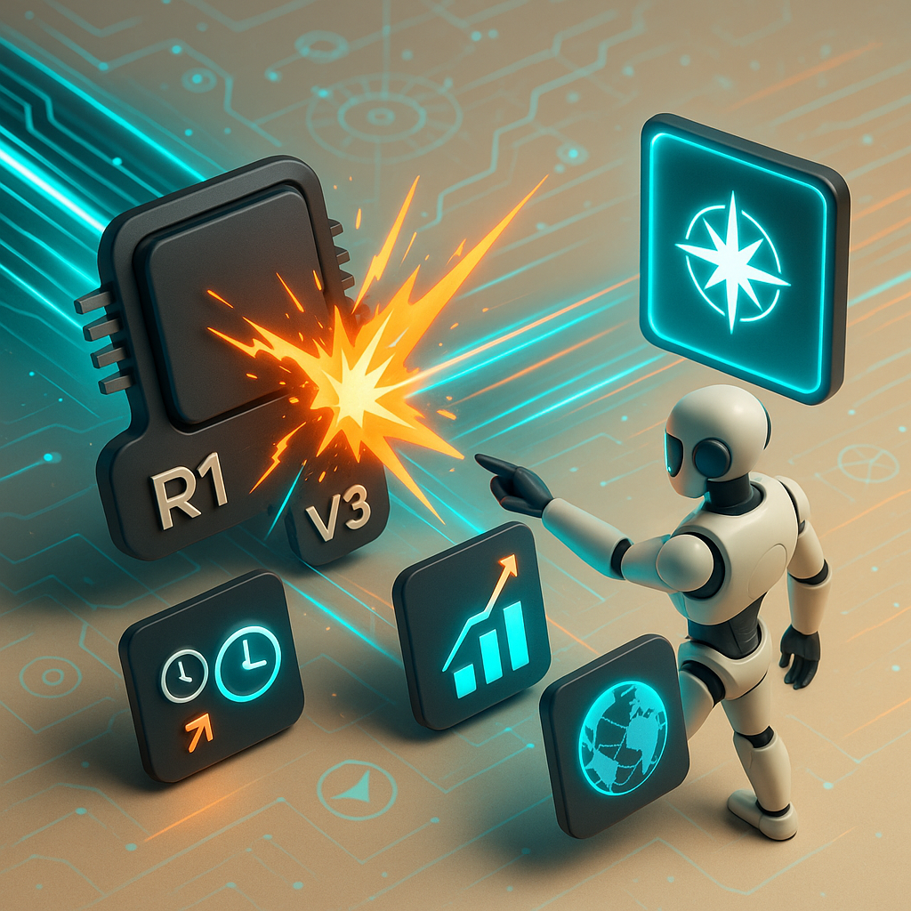 Awaria DeepSeek - analiza wpływu na rynek technologii AI i kontrofensywa Mistral AI