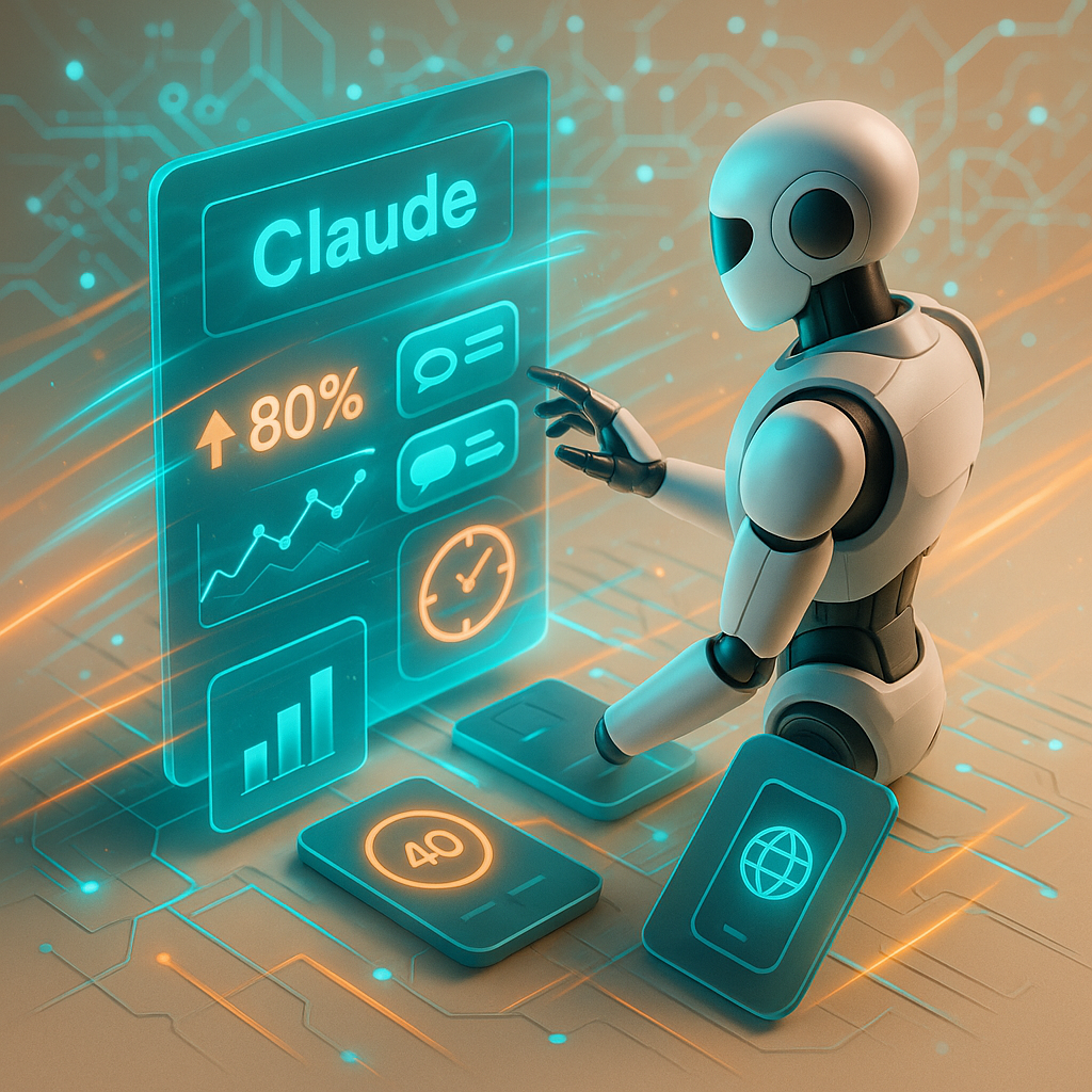 Analiza wpływu Claude na produktywność pracowników, przyspieszenie pracy o 80% dzięki sztucznej inteligencji.
