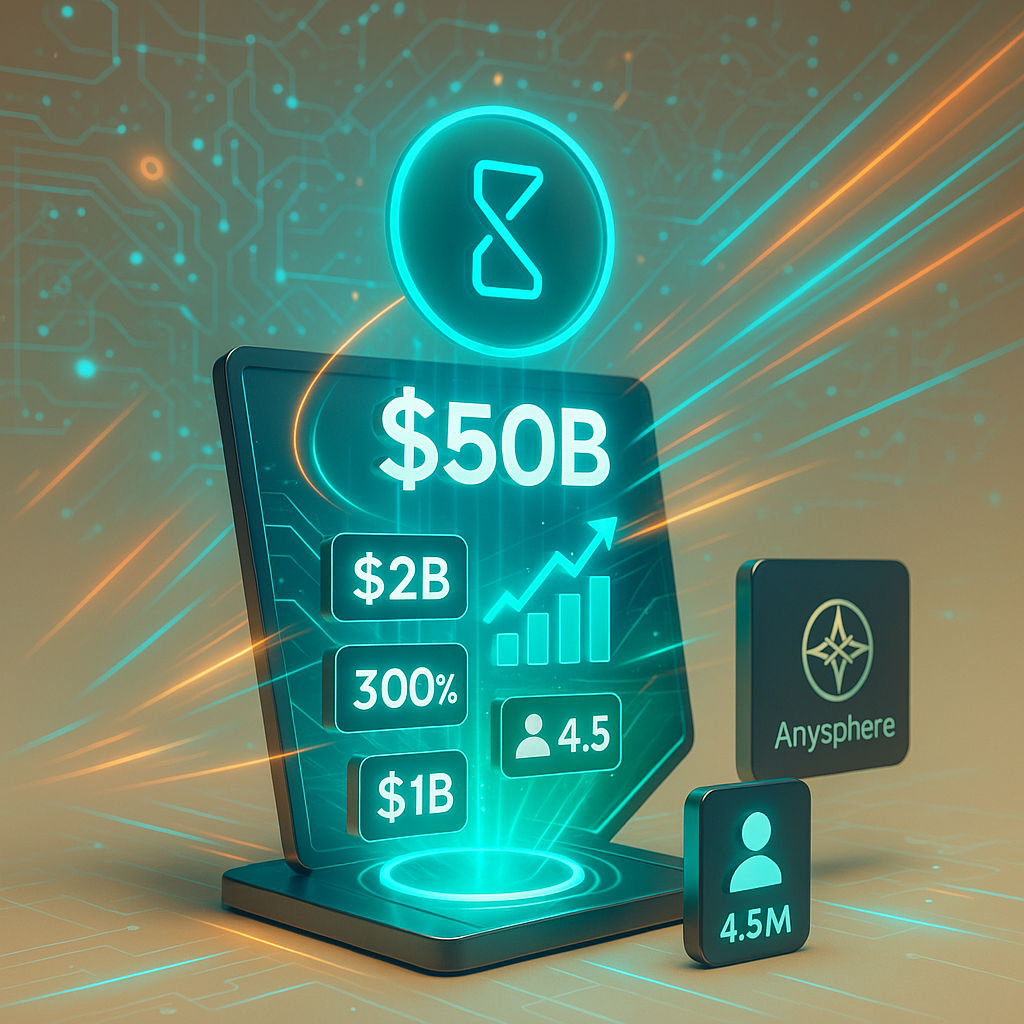 Cursor wyceniany na 50 miliardów dolarów, nowa era programowania jako kopalni złota