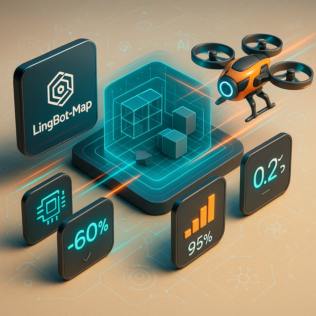 LingBot-Map zmienia postrzeganie przestrzeni dzięki technologii 3D w czasie rzeczywistym dla robotów magazynowych i dronów.