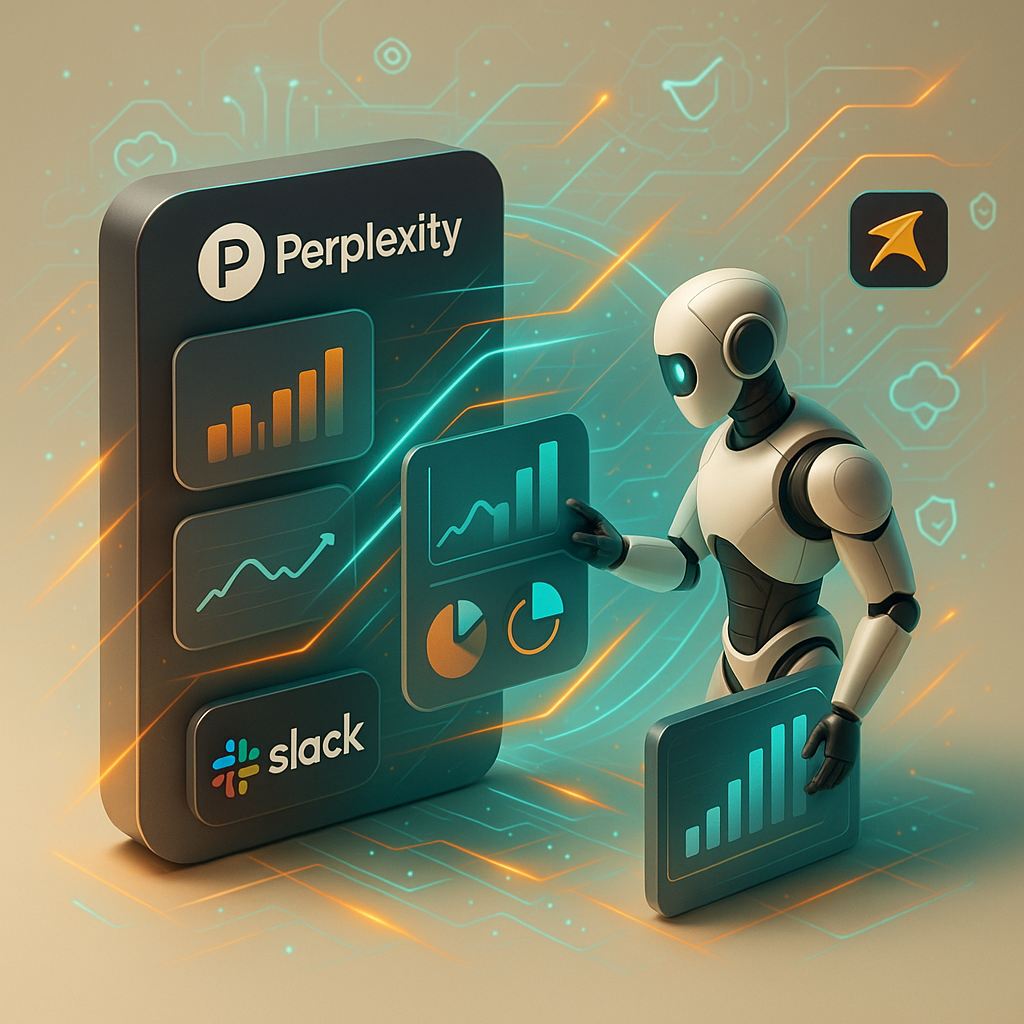 Agenci AI w zespole: Perplexity integruje z Slackiem, poprawiając pracę zespołu.