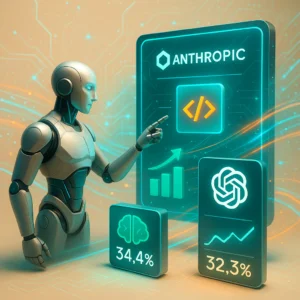 Wzrost adopcji biznesowej Anthropic w 2026 roku, wyprzedzający OpenAI.