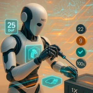 Innowacyjne dłonie robota NEO zmieniają automatyzację w firmach i domach w 2026 roku.