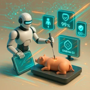 Humanoidalne roboty Unitree G1 przeprowadzają operacje chirurgiczne, w tym usunięcie pęcherzyka żółciowego.