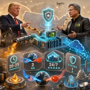 15 września 2026 | Infrastruktura AI jako nowa ropa naftowa, oszczędności dzięki God Mode i ryzyko Project Lily: Trump, Nvidia, Fluidstack, Naoma AI, GPT-6 Astra, Claude Fable 5.1 i OpenAI pod lupą 4 Donald Trump i Jensen Huang o infrastrukturze AI jako ropie naftowej przyszłości